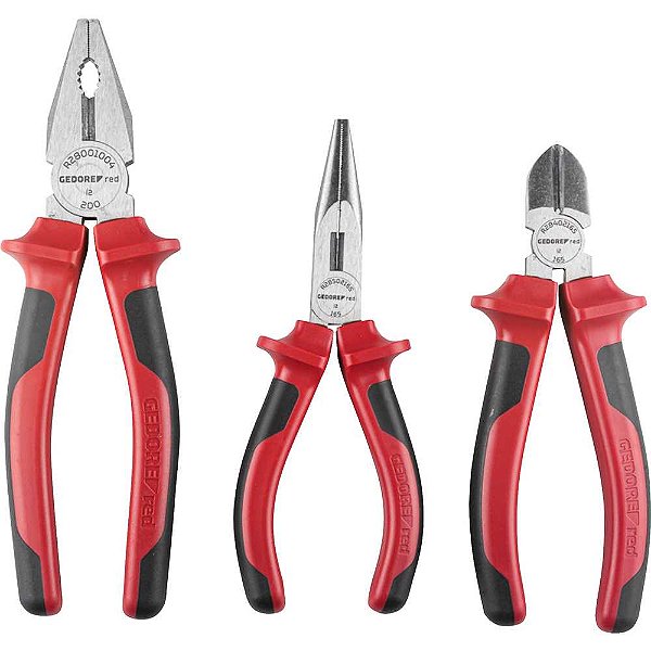 Jogo de alicates com 3 peças R28001004 GEDORE RED