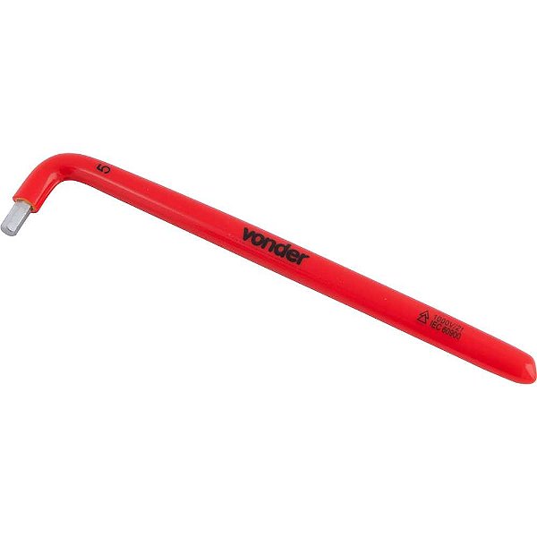 Chave hexagonal (allen) 5,0mm isolada IEC60900 VONDER