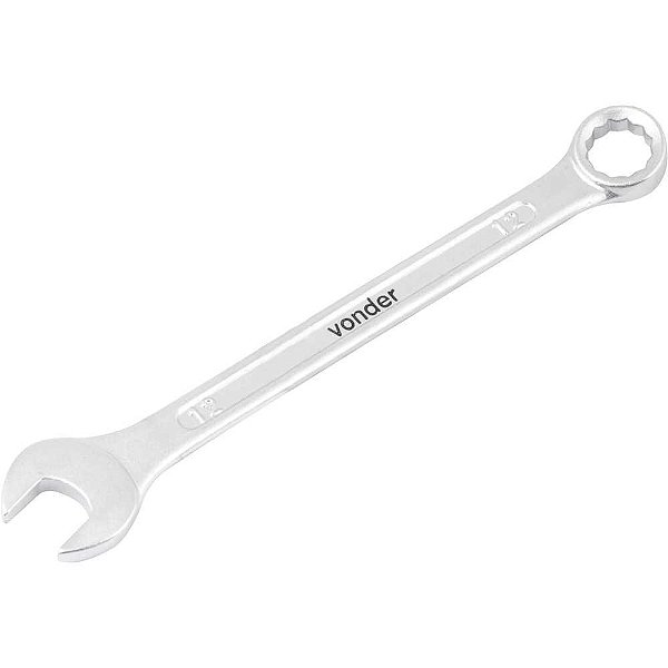 Chave combinada 12mm aço cromo vanádio reta VONDER