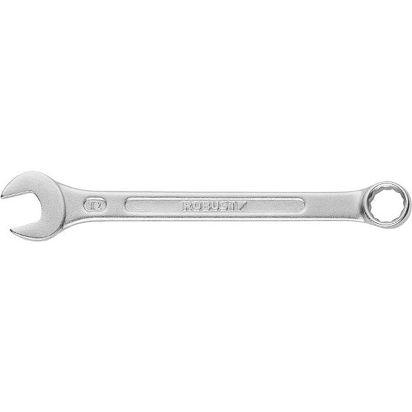 Chave combinada 12mm aço especial niquelado e cromado S09100120 3370034 ROBUST