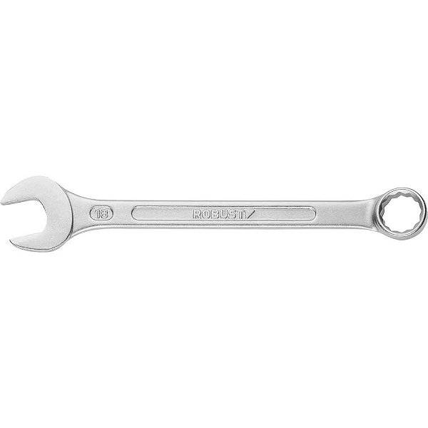 Chave combinada 18mm aço especial niquelado e cromado S09100180 3370040 ROBUST