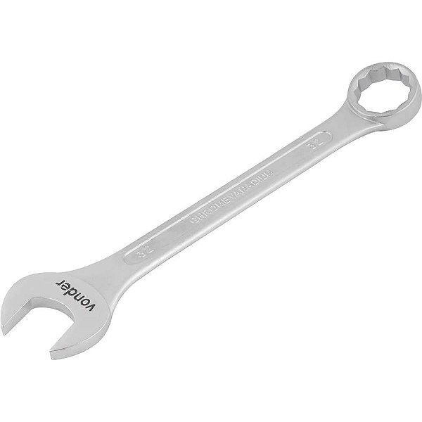 Chave combinada 32mm aço cromo vanádio reta VONDER