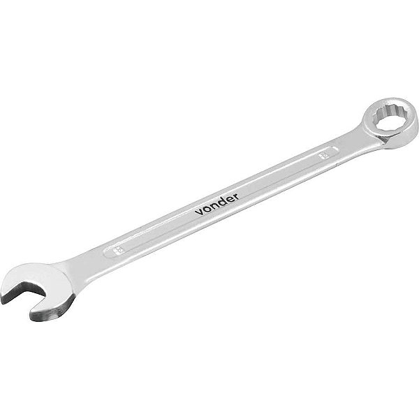Chave combinada 8mm aço cromo vanádio reta VONDER