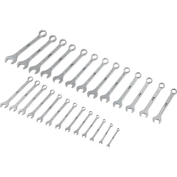 Jogo de chaves combinadass 6mm a 32mm 26 peças com suporte NOVE54