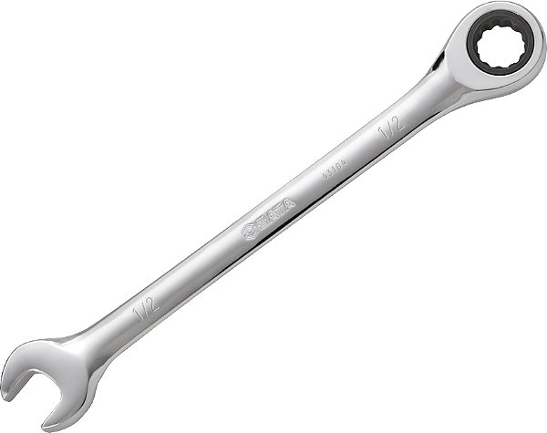 Chave combinada com catraca 1/2" aço cromo vanádio ST43104ST SATA