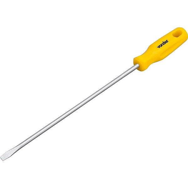 Chave de fenda 1/4" x 10" aço cromo vanádio com ponta magnetizada VONDER