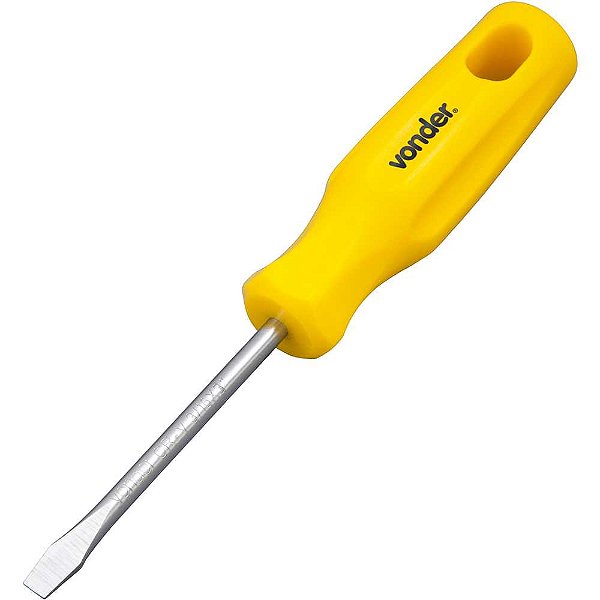 Chave de fenda 3/16" x 3" aço cromo vanádio com ponta magnetizada VONDER
