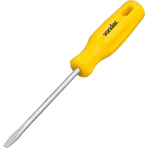 Chave de fenda 3/16" x 4" aço cromo vanádio com ponta magnetizada VONDER