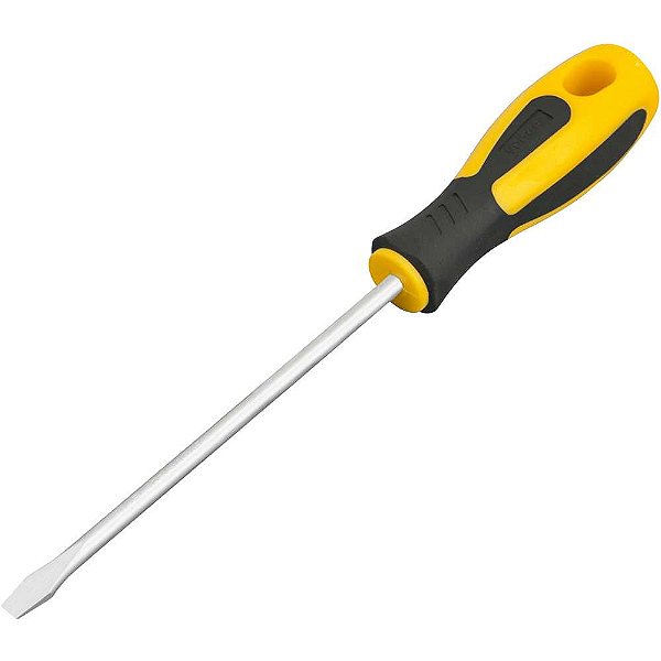 Chave de fenda 3/16" x 5" aço cromo vanádio cabo emborrachado VONDER PLUS