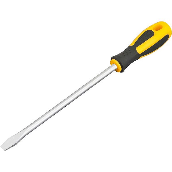 Chave de fenda 3/8" x 8" aço cromo vanádio cabo emborrachado VONDER PLUS