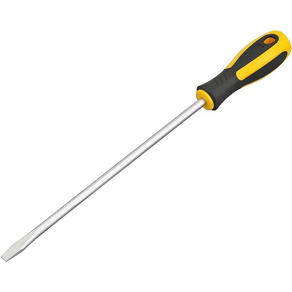 Chave de fenda 5/16" x 10" aço cromo vanádio cabo emborrachado VONDER PLUS