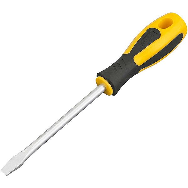 Chave de fenda 5/16" x 5" aço cromo vanádio cabo emborrachado VONDER PLUS