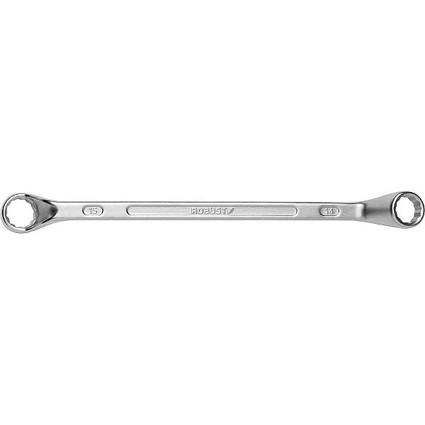 Chave estrela 14mm x 15mm aço especial niquelado e cromado S01181415 3370018 ROBUST
