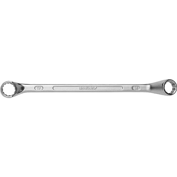 Chave estrela 16mm x 17mm aço especial niquelado e cromado S01181617 3370019 ROBUST