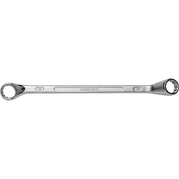 Chave estrela 18mm x 19mm aço especial niquelado e cromado S01181819 3370020 ROBUST