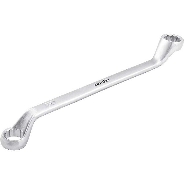 Chave estrela 20mm x 22mm aço cromo vanádio cromado fosco VONDER