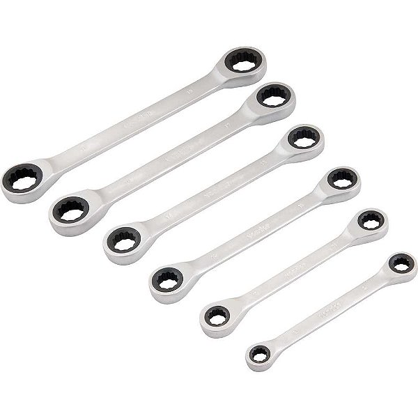 Jogo de chaves estrela com catraca 8mm a 19mm VONDER