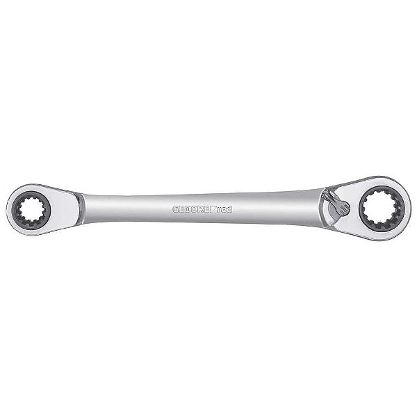 Chave estrela com catraca 4 em 1 10mm X 19mm e 13mm X 17mm GEDORE RED