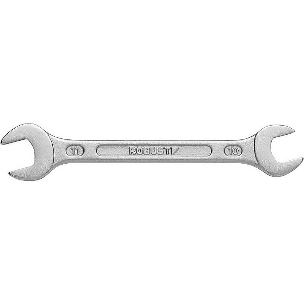 Chave fixa 10mm x 11mm aço especial niquelado e cromado S05121011 3370002 ROBUST