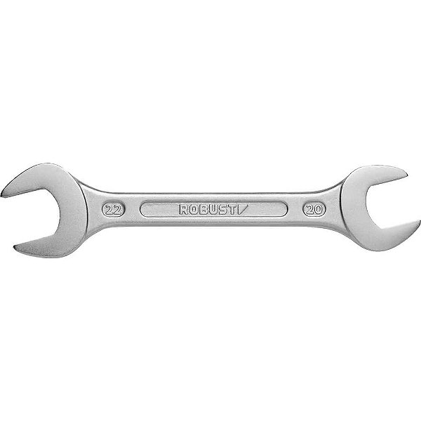 Chave fixa 20mm x 22mm aço especial niquelado e cromado S05122022 3370007 ROBUST