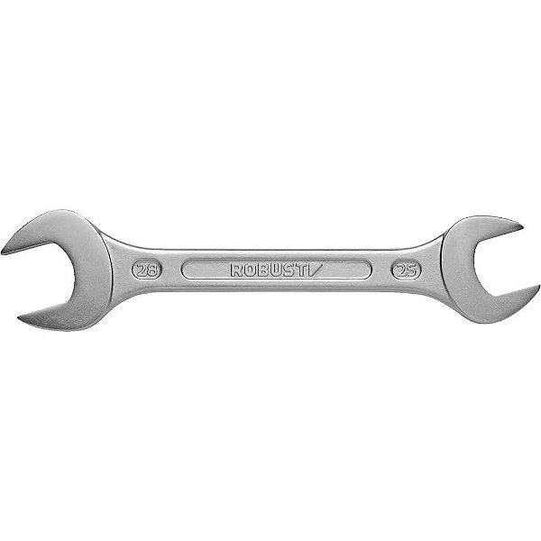 Chave fixa 25mm x 28mm aço especial niquelado e cromado S05122528 3370010 ROBUST