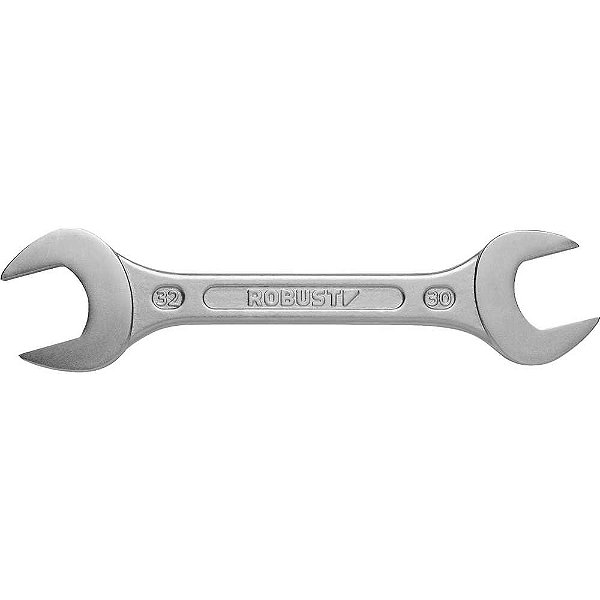 Chave fixa 30mm x 32mm aço especial niquelado e cromado S05123032 3370011 ROBUST