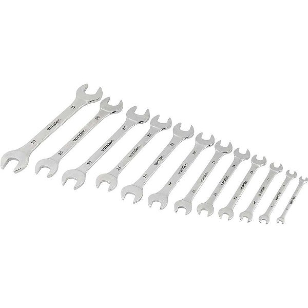 Jogo de chaves fixas 6mm a 32mm cromadas VONDER