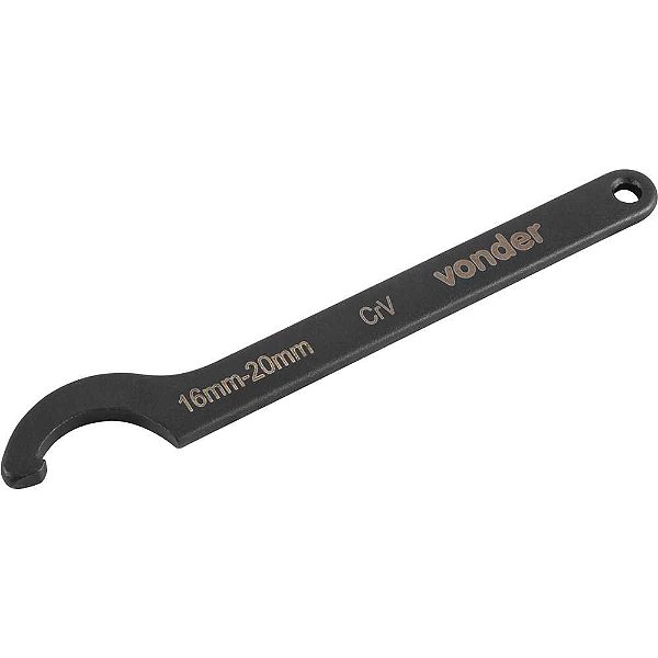 Chave gancho 16,0mm a 20,0mm aço cromo vanádio VONDER
