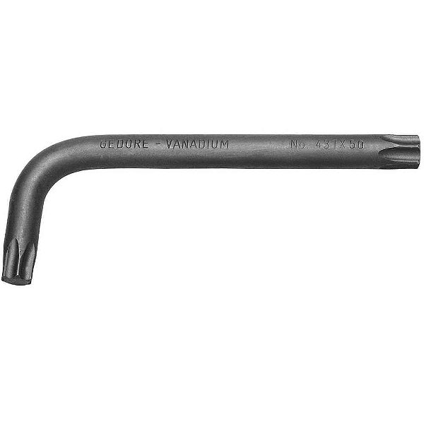 Chave hexalobular T27 tipoL 43TX GEDORE