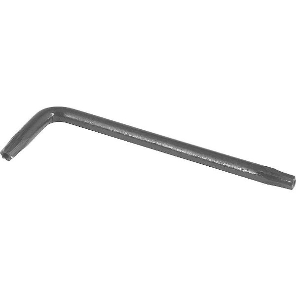 Chave hexalobular tipoL com furo guia T10 VONDER - 20 unidades