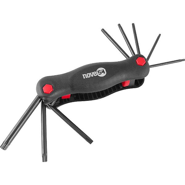 Jogo de chaves hexalobular T9 a T40 com suporte plástico 8 peças NOVE54