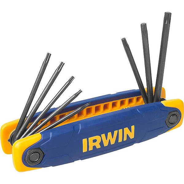 Jogo de chaves hexalobular tipo canivete T6 a T25 com 7 peças IW10766 IRWIN