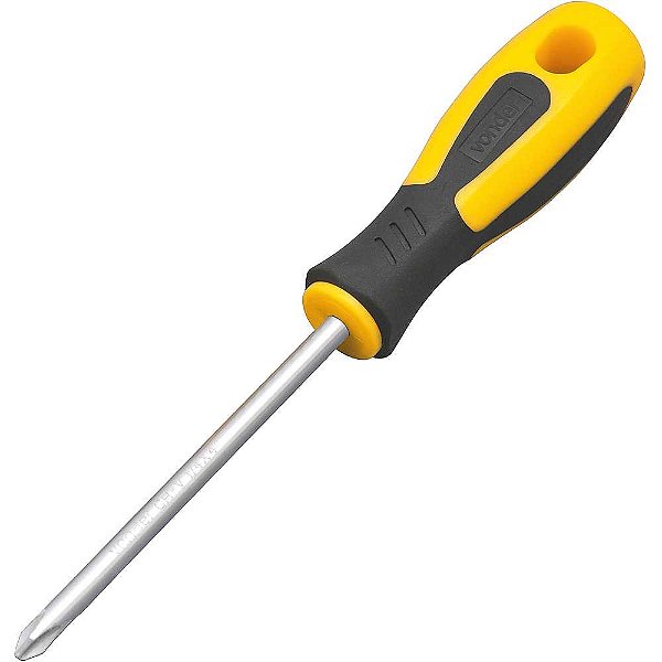 Chave phillips 1/4" x 4" aço cromo vanádio VONDER PLUS