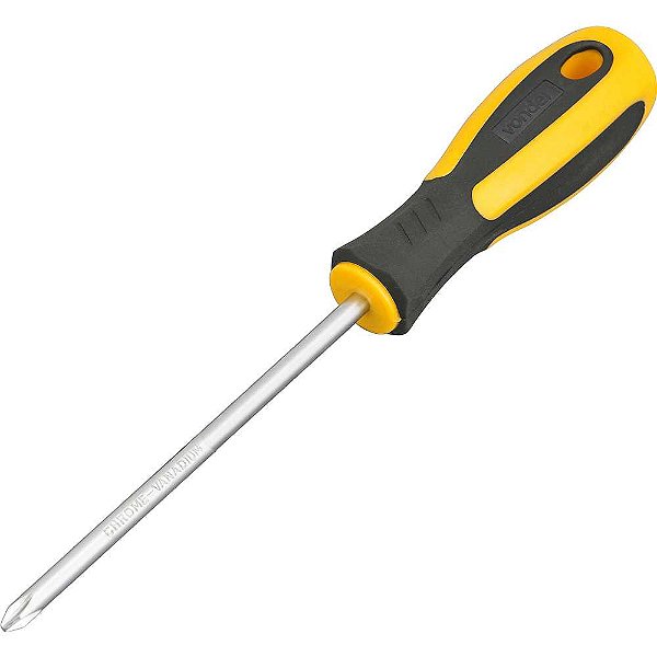 Chave phillips 1/4" x 5" aço cromo vanádio VONDER PLUS