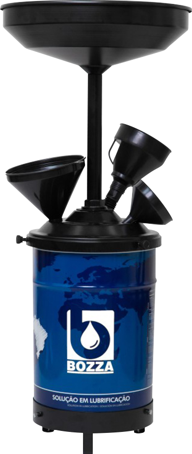 Pingadeira coletora de óleo 20L com 3 funis 1010-CF-R20 G3 BOZZA