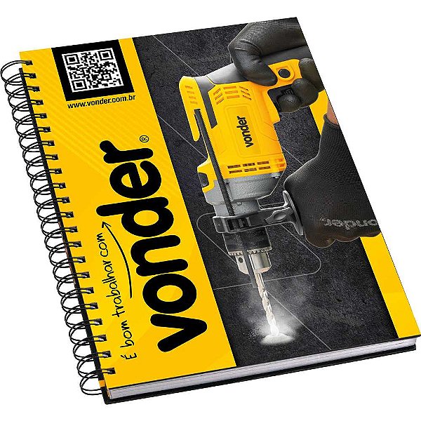 Caderno espiral com capa dura VONDER