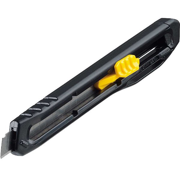 Estilete retrátil com trava automática 1 lâmina de 9mm corpo plástico STHT10322-840 STANLEY
