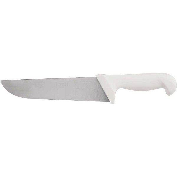 Faca para carne 20cm refile aéreo reta larga inox cabo branco BKW203-8 STARRETT