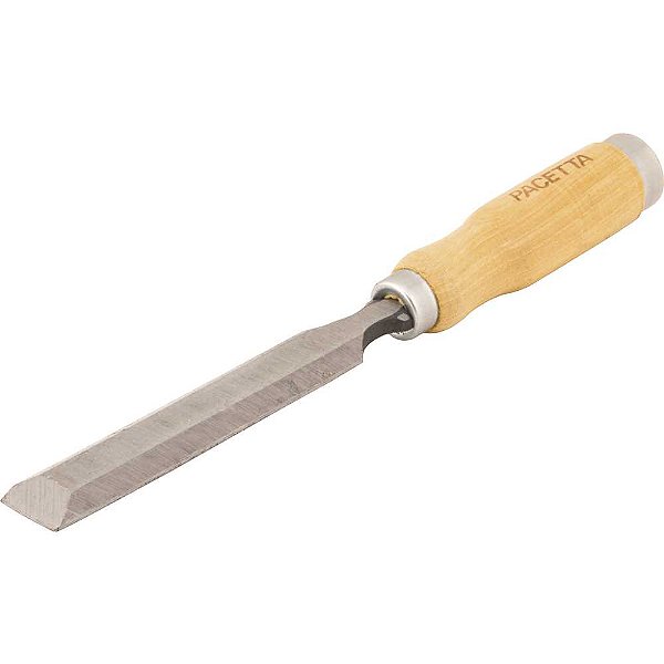 Formão chanfrado reto com cabo em madeira 1.1/4" PACETTA