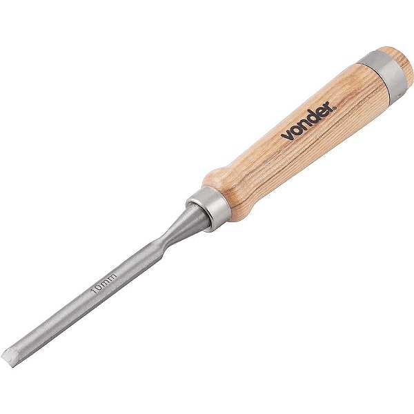 Formão goivado 10mm com cabo de madeira VONDER