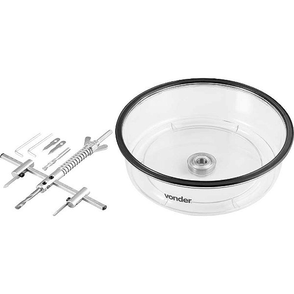 Furador ajustável de 40mm a 200mm com coletor VONDER