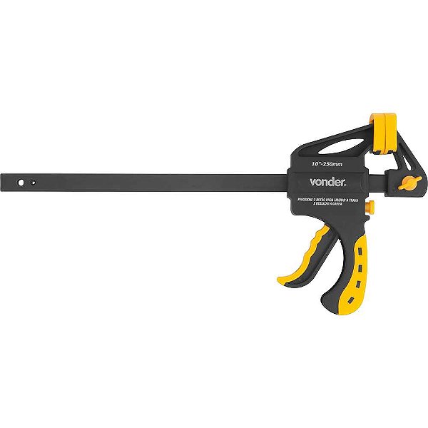 Grampo tipo sargento aperto rápido 10" - 254mm GA 610 VONDER