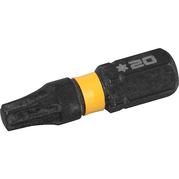 Jogo de bits ponteiras hexalobular com encaixe de 1/4" T20 x 25mm Flextorq 3.0 DEWALT