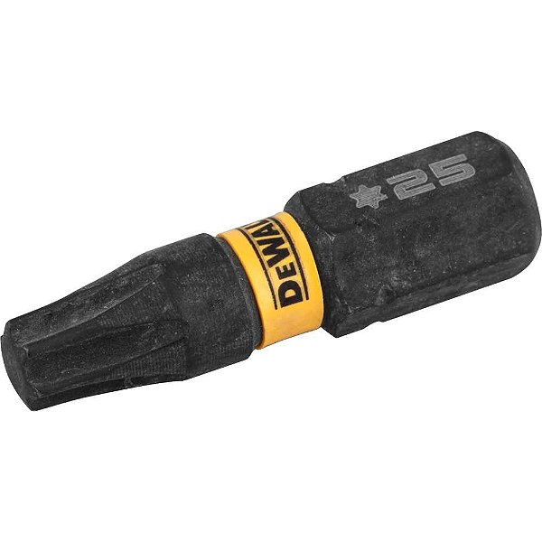 Jogo de bits ponteiras hexalobular com encaixe de 1/4" T25 x 25mm Flextorq 3.0 DEWALT