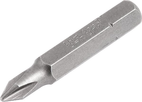 Jogo de bits/ponteira phillips com encaixe 1/4" nº1 x 38mm cartela com 5 peças VONDER