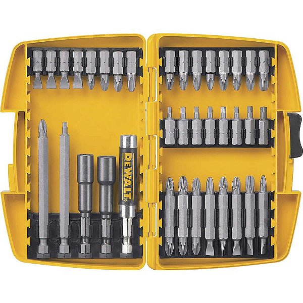 Jogo de bits/ponteiras com 37 peças DEWALT