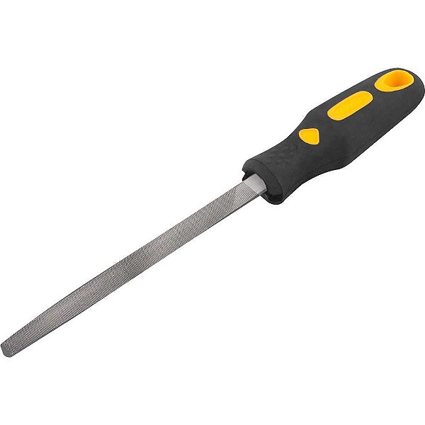 Lima triangular bastarda 6" com cabo encartelada VONDER
