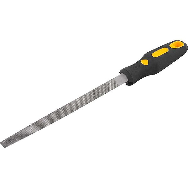 Lima triangular bastarda 8" com cabo encartelada VONDER
