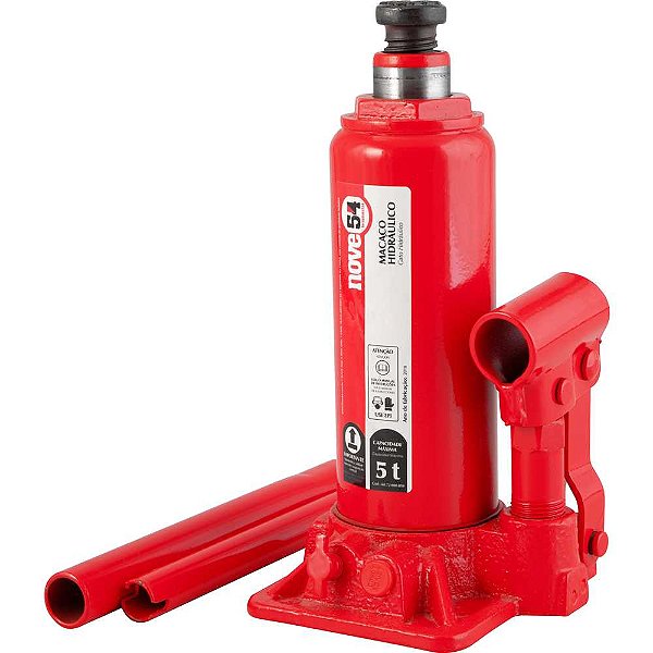 Macaco hidráulico tipo garrafa 5 toneladas (5 tf) NOVE54