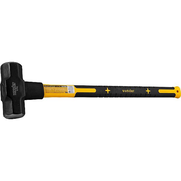 Marreta oitavada 2,5kg com cabo de fibra VONDER